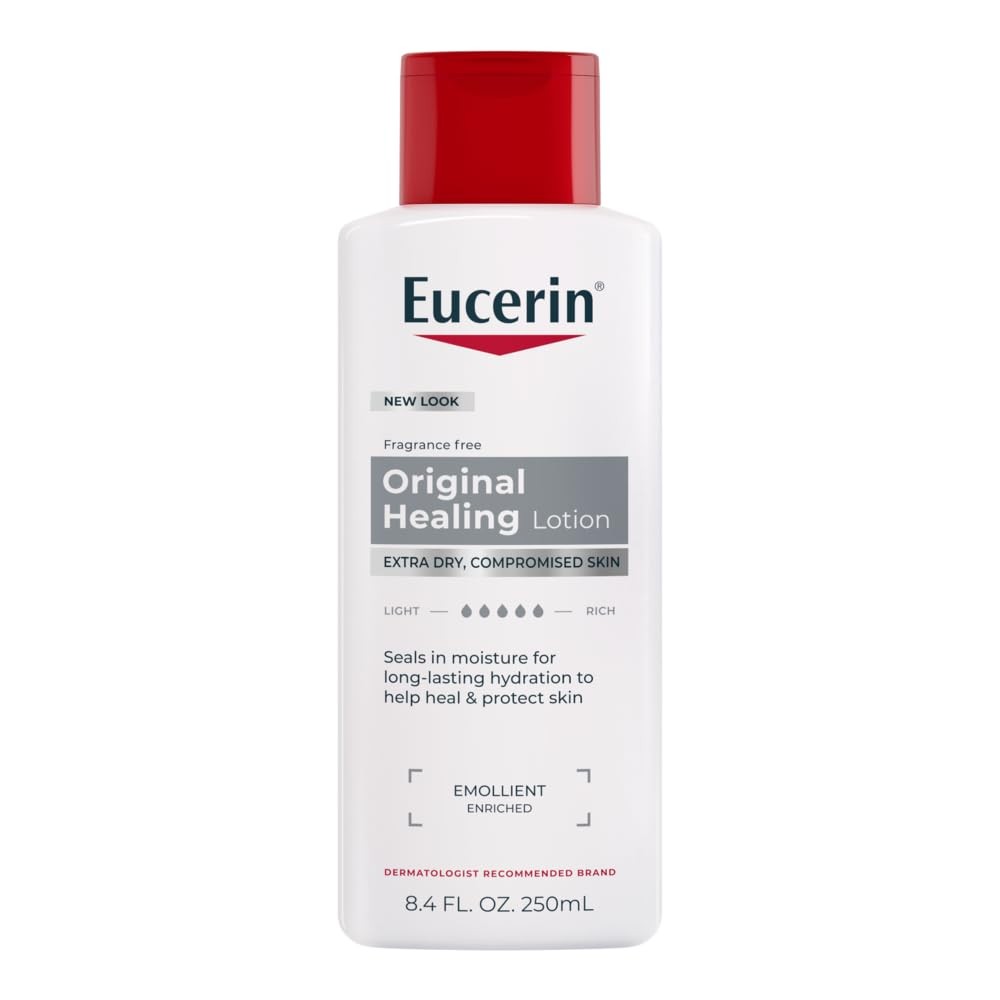 Eucerin Original Healing Lotion – Fragrance 8.4 Fl Oz (Pack of 3), WHITE