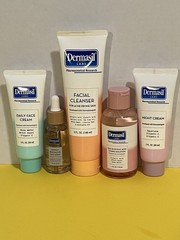 Dermisal 4 Step Skincare Kit – Facial Cleanser, Toner, Serum, Day & Night Cream