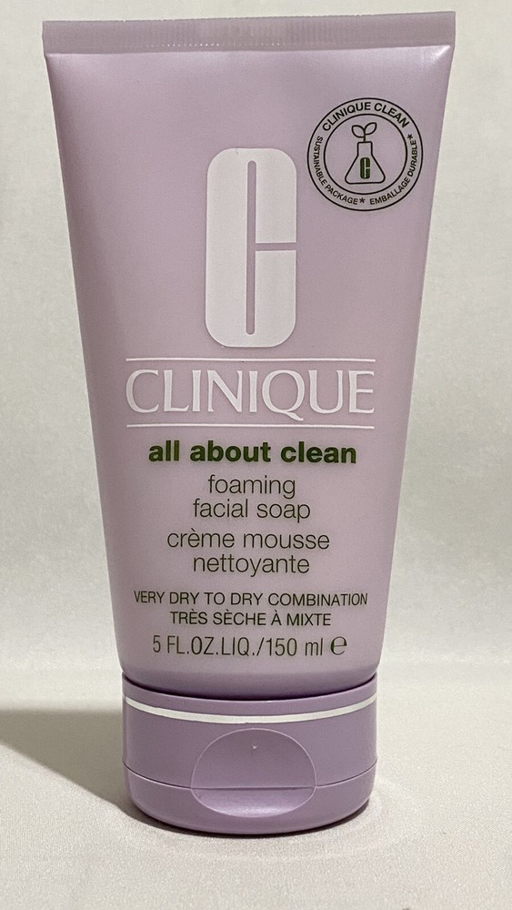 Clinique All About Clean Foaming Facial Soap Very Dry – Dry Combination 150ml