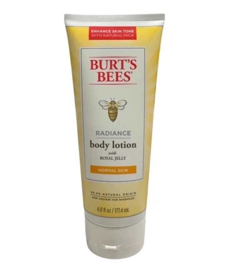 1 TUBE Burt&rsquo;s Bees Radiance Body Lotion Royal Jelly Normal Skin 6oz Sealed NEW