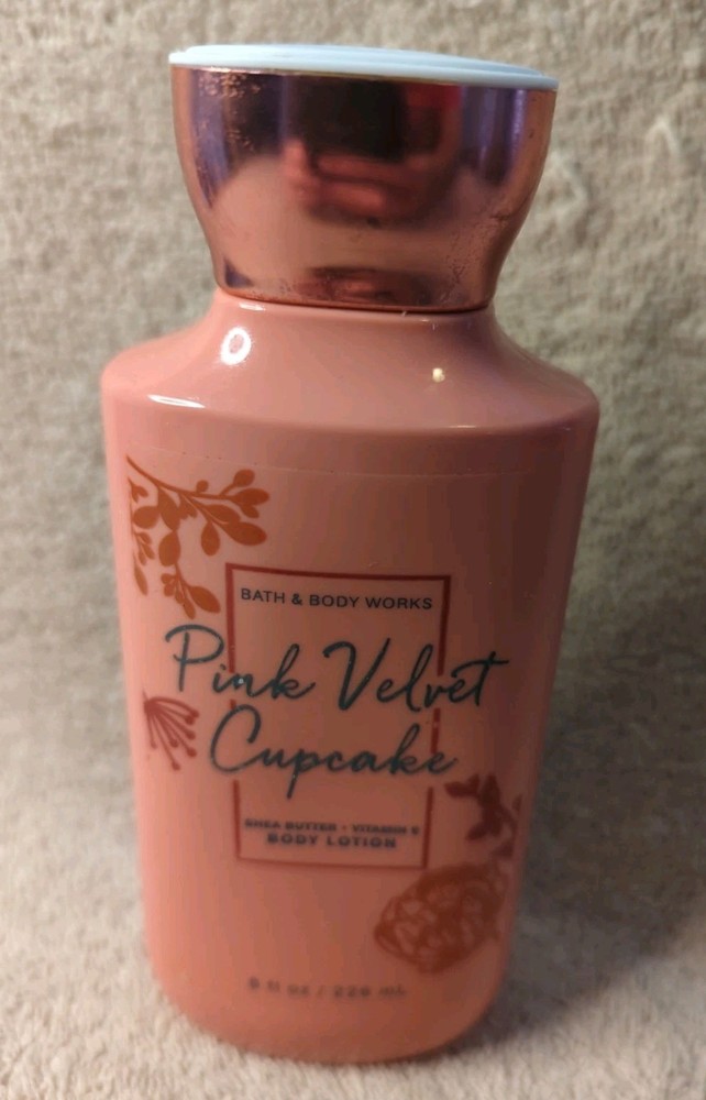 Bath & Body Works Pink Velvet Cupcake Body Lotion Shea 8 fl oz Full Size NEW