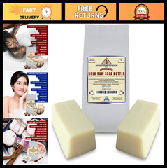 Organic Raw African Ivory White Shea Butter Blocks – Grade A, Bulk Size for DIY
