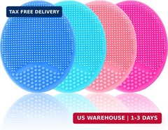 Silicone Facial Cleansing Brush – 4 Pack Face Scrubber & Exfoliator for Deep Cle