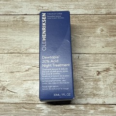 OleHenriksen Dewtopia 20% Acid Night Treatment 1oz New In Box