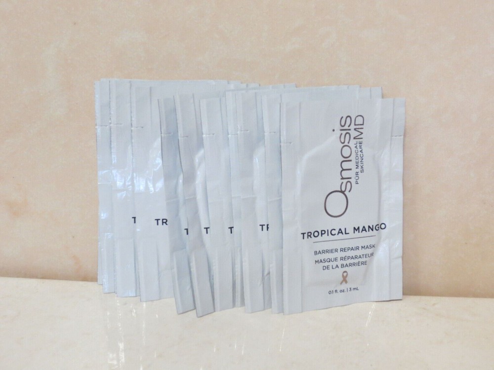 OSMOSIS TROPICAL MANGO BARRIER REPAIR MASK 0.1 OZ 12 PC LOT