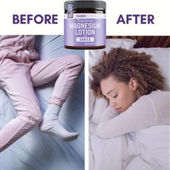 Magnesium Lotion with Arnica for Legs Feet Muscles Night Body Lotion 5oz