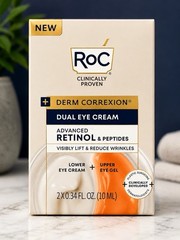 RoC Derm Correxion Dual Eye Cream Retinol & Peptides 2×0.34 oz Anti-Aging New