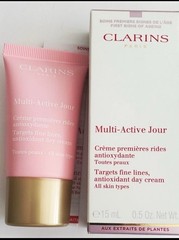 Clarins Multi-Active Antioxidant Day Cream Anti-Aging Moisturizer SPF 15 15mL