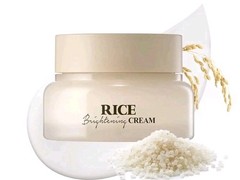 SKINFOOD Rice Brightening Cream, Korean Face Moisturizer with 48HR Fermented