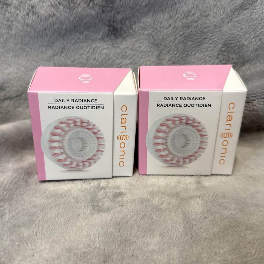 NEW in Box 2-pack Genuine Clarisonic Daily Radiance Cleansing Brush Heads