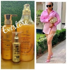 Original Le Asian Anti-aging Body Lotion. Spf40. 500ml, Exfoliating Gel & Serum