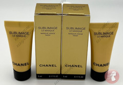 2 x CHANEL Sublimage LE MASQUE MASK Visage 5ml/0.17oz SAMPLE TRAVEL