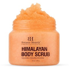 Botanic Hearth Himalayan Salt Body Scrub With Lychee Oil, Exfoliating Body Sc…
