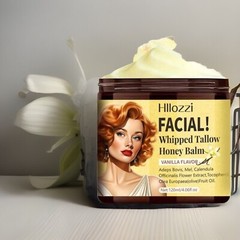 Hllozzi Facial Whipped Tallow Honey Balm 4.06fl.oz