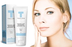 TOULON Glycolic Acid Face Wash – AHA Cleanser with 1.33 Ounce (Pack of 3)