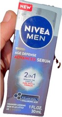 NEW NIVEA MEN AGE DEFENSE ADVANCED SERUM 2-IN-1 THIAMIDOL + HYALURONIC ACID 1 oz