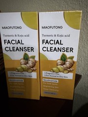 MIAOFUTONG Turmeric Kojic Acid Facial Cleanser Fragrance Free 100ml