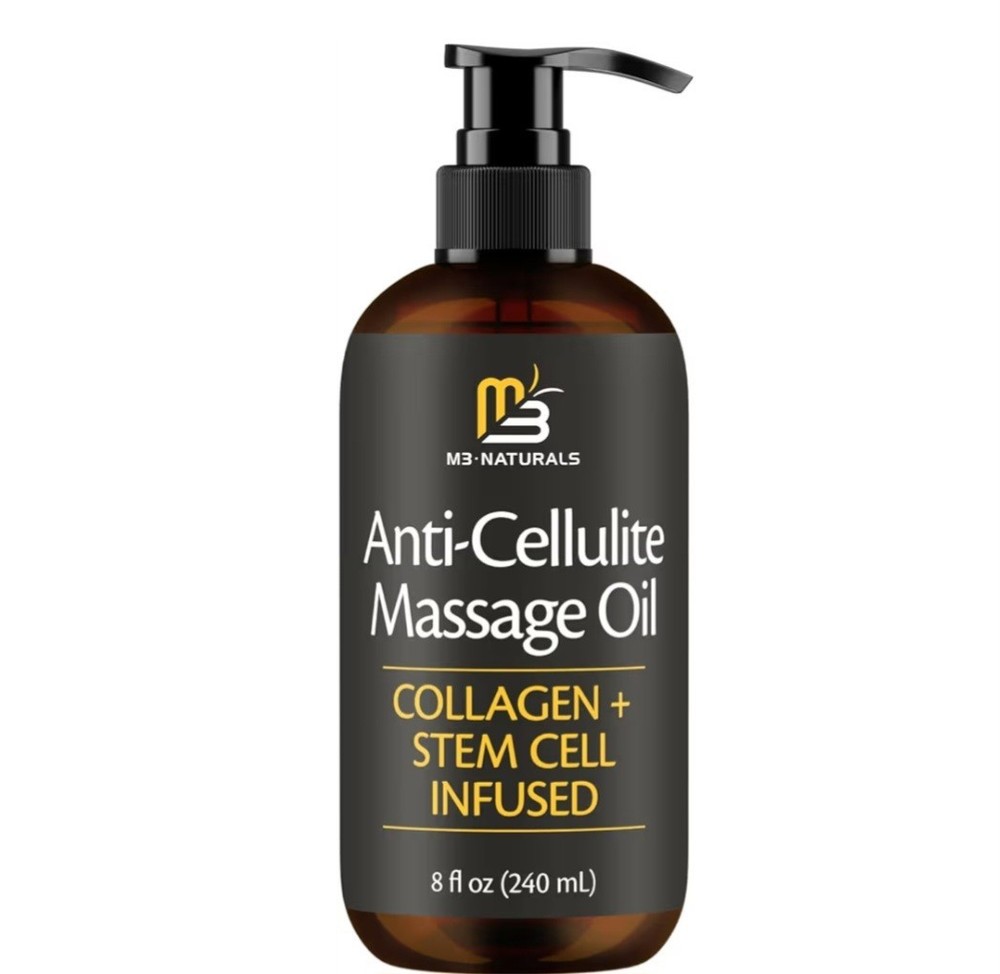 M3 Naturals Anti-Cellulite Massage Oil Collagen| Stem Cell Infused Oil Exp 09/27
