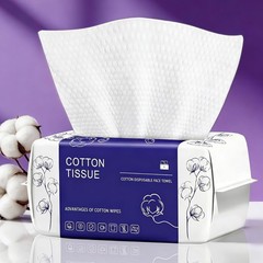 100 Pack Cotton Face Cloths, Disposable Towelettes for Skincare & Makeup Remover