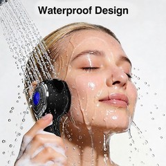 Rechargeable Silicone Face Scrubber & Exfoliator, Waterproof Vibrating Brush, He