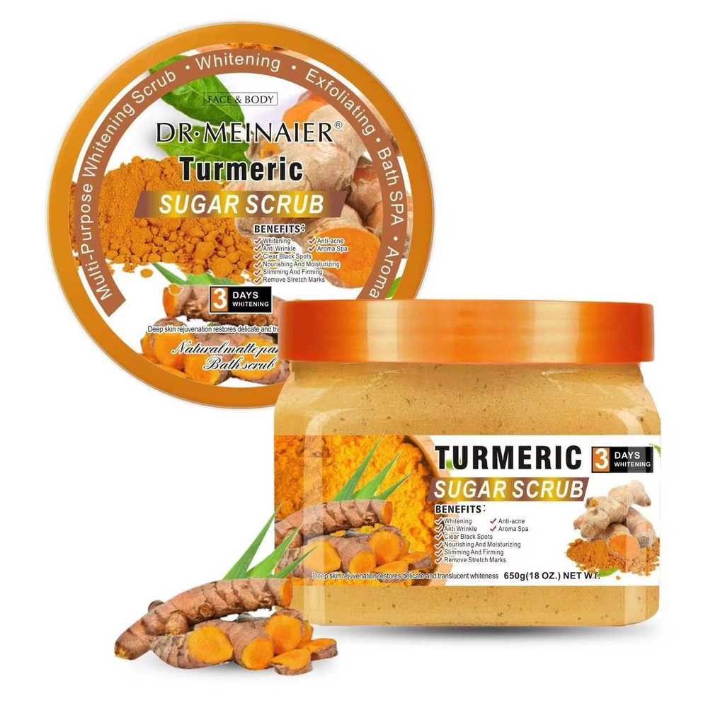 Carebeau Turmeric Spa Lightening Salt Body Scrub Radiant Skin Nourishing 700g