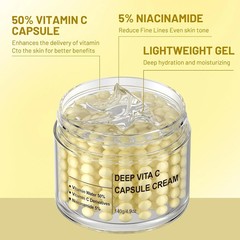 Deep Vitamin C Hydrating Face Cream Capsules, 4.9 OZ Moisturizer