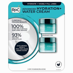 2PK. ROC ADVANCED HYDRATION WATER + CREAM ( 2X 1.7 OZ 3.4OZ TOTAL) FILL LINES