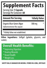 Blue Green Algae – Stem Cell Activator 500mg – Improves Physical Health Caps 3B