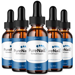 (5 Pack) PureNail Advanced Skin Drops, Support For All Skin Types 150 servings