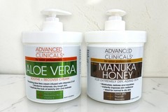 Advanced Clinicals Skin Care Lot of 2 – Aloe Vera/Manuka Honey Cream