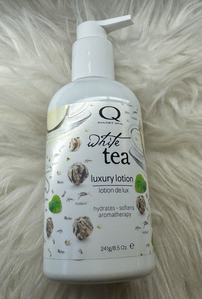Qtica Smart Spa White Tea Luxury Lotion 8.5 oz Hydrates Softens Aromatherapy