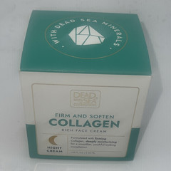 Dead Sea Collection Collagen Night Face Cream Paraben-Free Firming 1.69 fl oz