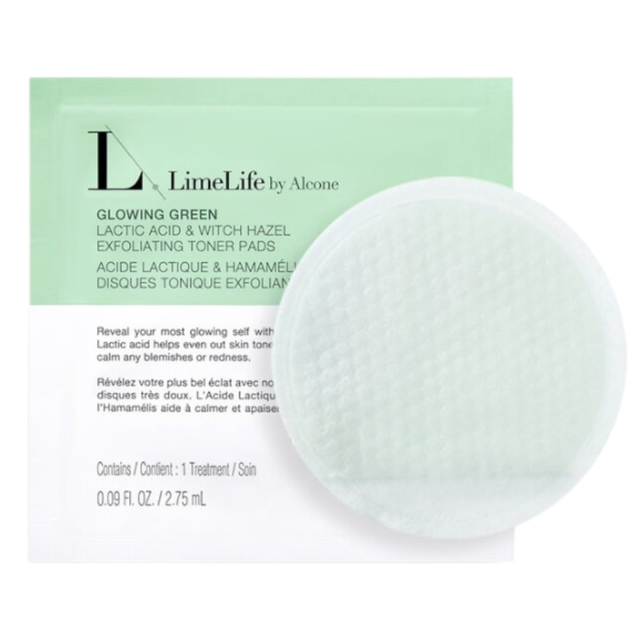 Lime Life Glowing Green Toner Pads Exfoliate & Brighten 15 Treatments Per Pack