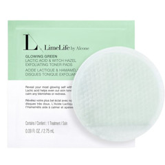 Lime Life Glowing Green Toner Pads Exfoliate & Brighten 15 Treatments Per Pack