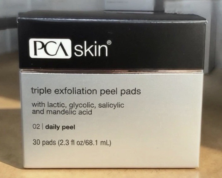 NEW PCA Skin Triple Exfoliation Peel Pads 30 Count + Hydrating Toner Bundle