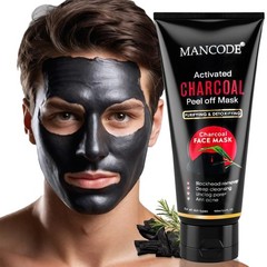 Mancode Activated Charcoal Peel Off Mask For Men Skin Purifying Cleansing 100 ml