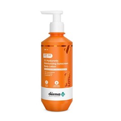 The Derma Co 1% Hyaluronic Moisturizing Sunscreen Body lotion SPF50 PA++++|200ml