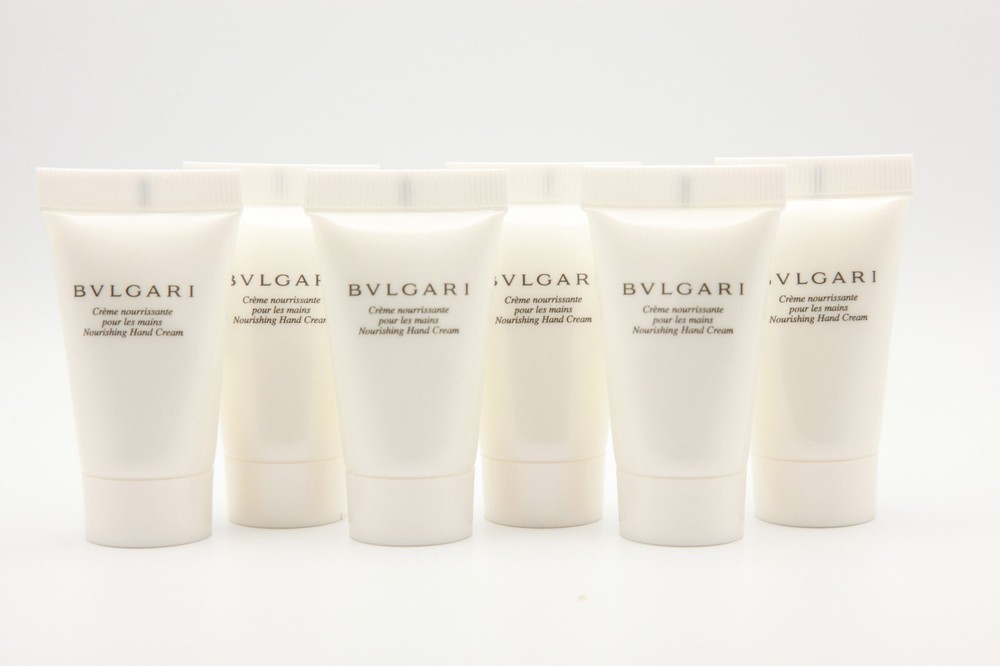BVLGARI Unscented Nourishing Hand Cream – .52 Fl oz / 15mL Pack of 6 NEW