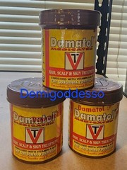 3x Damatol Medicated Hair, Scalp & Skin Cream 110g x3