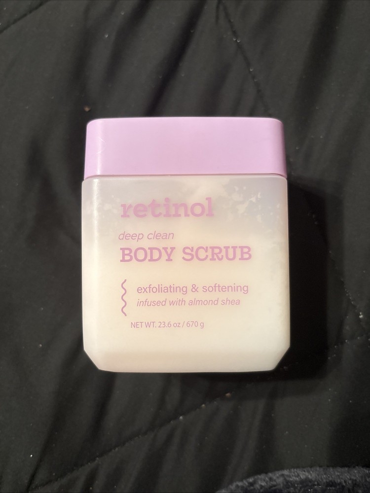 Retinol Deep Clean Body Scrub Exfoliating & Softening Almond Shea 23.6 oz
