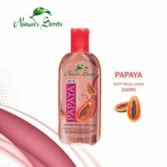 Nature&rsquo;s Secrets Papaya Face Wash Facial Cleaning And Whitening Soft Skin