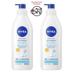 NIVEA Body Extra Bright Double Moisture Lotion 380 ml – 2 pack