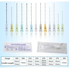5-50PCS Disposable 18G 22G 23G 25G 27G Micro Cannula with Puncture Fillers US