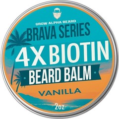 Biotin Beard Balm for Men – Growth & 2 Ounce (Pack of 2),