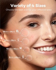 TKTK Pimple Patch Acne Patch, 4 Sizes 280 Patches Acne Absorbing Cover Patch, Hy
