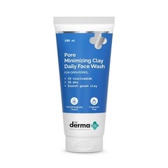 Derma Co Clay Face Wash 1% Niacinamide 2% PHA for Pores 100ml