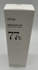 Anua HeartLeaf 77% Soothing Toner 8.45 fl.oz/250 ml Exp.11/2026 New W00