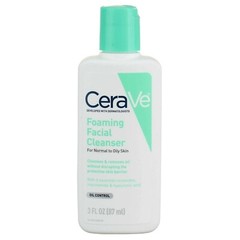 CeraVe, Foaming Facial Cleanser, 3 fl oz (87 ml)