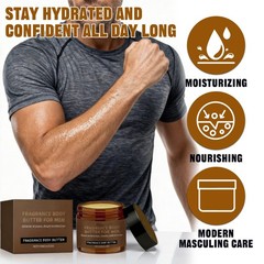 Afalin 2PCS Pheromone Body Butter for Men, Body Skin Cream with Shea Butter, …