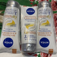 3~Nivea Skin Firming&Anti-Wrinkle Neck&Chest Cream 24HR Moisture Q10 Firmer Skin